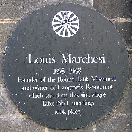 Louis Marchesi memorial plaque