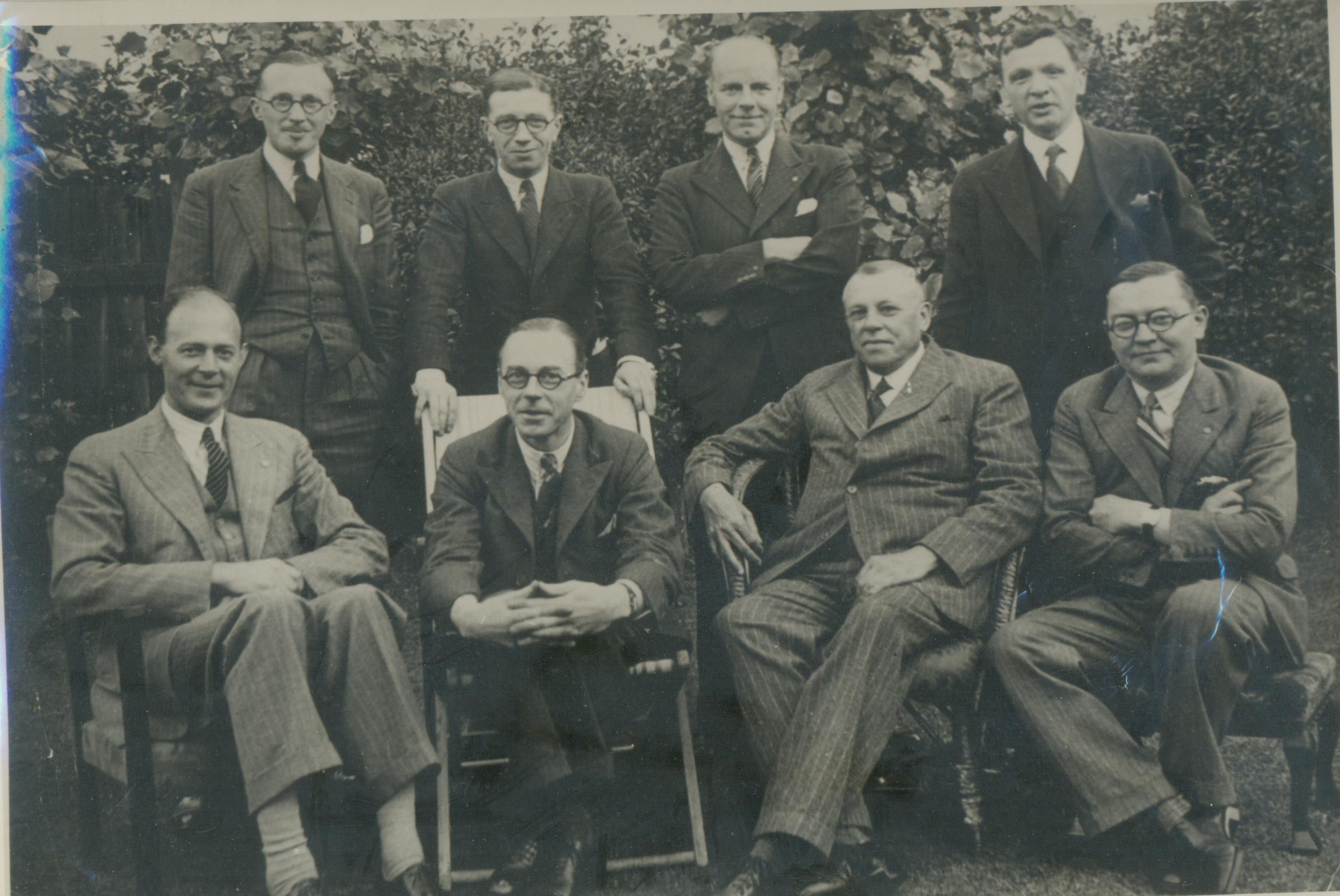 Louis Marchesi with early Round Table members